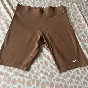Nike Tan Biker Shorts